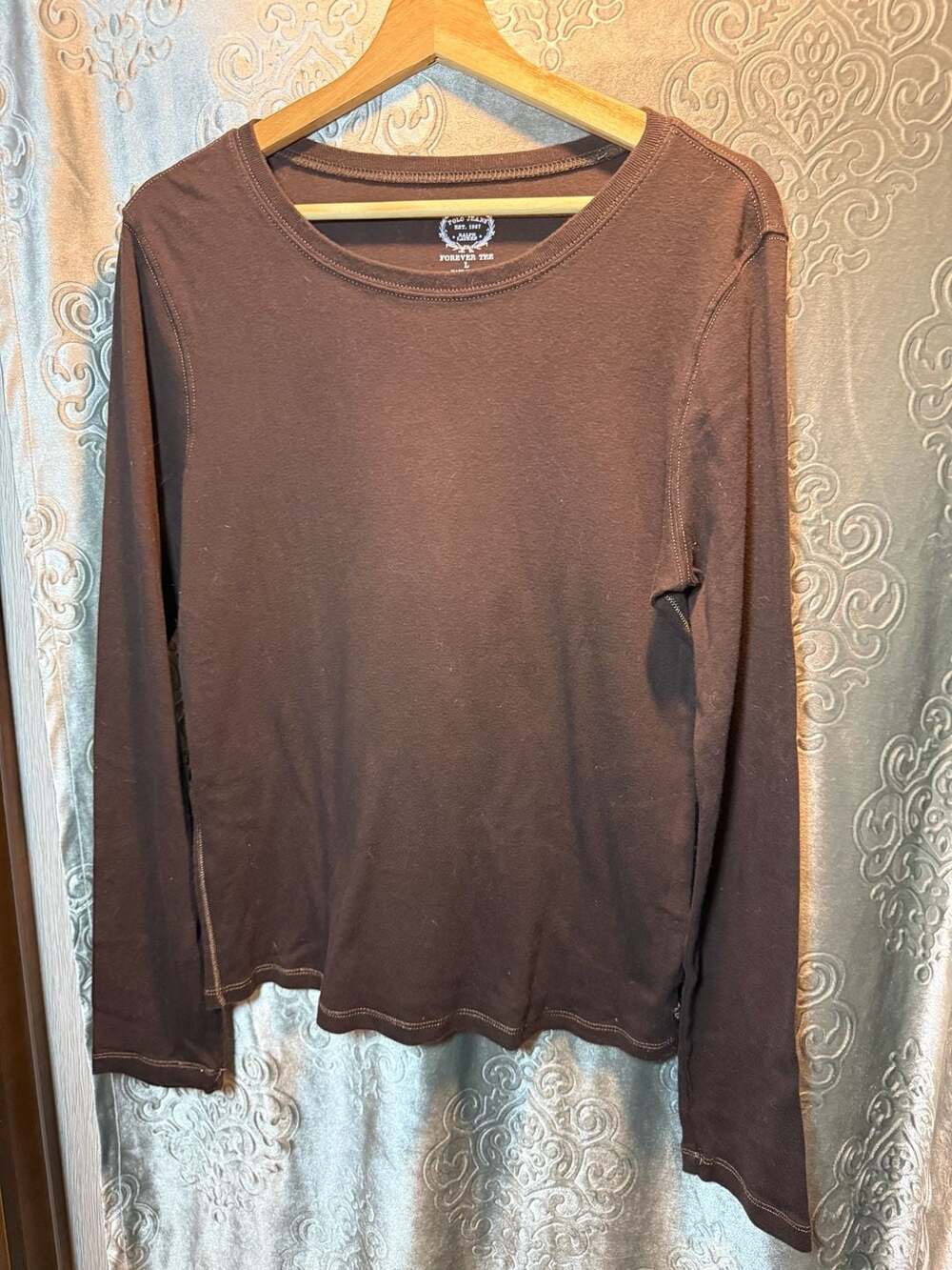 Polo Jeans Co. Ralph Lauren Forever Tee Brown Long Sleeve Shirt